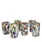 Arlecchino Glasses with Push, Murrine and Colored Mosaic from Murano Glam, Set of 6 1