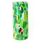 Vase Pole avec Points Verts et Argent de Murano Glam 1