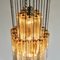 Large Calza Glass Chandelier from Venini, Italy, 1960s, Image 3