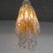 Large Calza Glass Chandelier from Venini, Italy, 1960s 2