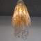 Large Calza Glass Chandelier from Venini, Italy, 1960s, Image 2