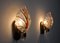 Murano Glass Leaf Wall Lights by Carl Fagerlund, Germany, 1970, Set of 2 2