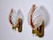 Murano Glass Leaf Wall Lights by Carl Fagerlund, Germany, 1970, Set of 2, Image 6