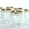 Vintage Gold Rim Drinking Glasses, Czechoslovakia, 1960s, Set of 6, Image 8