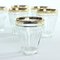 Vintage Gold Rim Drinking Glasses, Czechoslovakia, 1960s, Set of 6 7