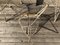 Silla de jardín trípode de hierro, años 50, Imagen 4