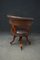 Victorian Walnut Revolving Desk Chair 3