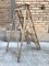 Vintage Wood Folding Ladder with 5 Sprouts 10