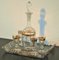 Art Deco French Glass Liquor Set on Tray, 1920s, Set of 6 1