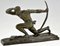 Pierre Le Faguays, Art Deco Athlet mit Bogen, Bronze 2