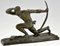 Pierre Le Faguays, Art Deco Athlete with Bow, Bronze 2