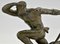 Pierre Le Faguays, Art Deco Athlet mit Bogen, Bronze 10