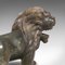 Kleiner viktorianischer geschnitzter Löwe aus Jade 10