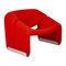 Roter F598 Groovy Chair von Pierre Paulin für Artifort 8