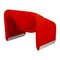 Red F598 Groovy Chair by Pierre Paulin for Artifort 6