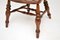 Antique Victorian Solid Elm Captains Desk Chair 9