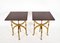 Tavolini edoardiani antichi in ottone, set di 2, Immagine 2