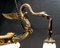 Empire Kronleuchter aus Kristallglas, goldener Bronze und braunem patiniertem Empire, 19. Jh 3