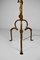 French Floor Lamp in Gilded Wrought Iron, 1940s 10