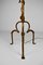 French Floor Lamp in Gilded Wrought Iron, 1940s, Image 10