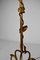 French Floor Lamp in Gilded Wrought Iron, 1940s, Image 9