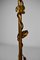 French Floor Lamp in Gilded Wrought Iron, 1940s 8