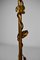 French Floor Lamp in Gilded Wrought Iron, 1940s, Image 8