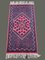 Vintage Tunisian Pink Blue Kairouran Berber Zarbia Rug 1