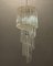 Lámpara de araña italiana grande con prismas de cristal de Murano, Imagen 1