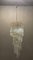 Lámpara de araña italiana grande con prismas de cristal de Murano, Imagen 9