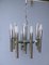 Mid-Century Chrome Tubes Chandelier Ceiling Lamp by Gaetano Sciolari 2