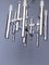 Mid-Century Chrome Tubes Chandelier Ceiling Lamp by Gaetano Sciolari, Image 7