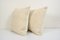 Oversized Vintage White Turkish Kilim Pillow, Set of 2 2