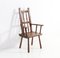 Rustic English Oak Country Armchair, 1900s 6
