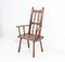 Rustic English Oak Country Armchair, 1900s 5