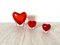 Cuore & Cuoricino Heart Vases by Maria Christina Hamel for Salviati, 1990s, Set of 3 1