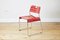 Space Age Red Metal Dining Chair by Rodney Kinsman for Bieffeplast, 1971, Set of 5 5