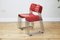 Space Age Red Metal Dining Chair by Rodney Kinsman for Bieffeplast, 1971, Set of 5 2