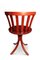 Swedish Red Lacquered Birch Slat Back Dining Chair by Jan Hallberg & Sune Formel for Edsbyverken, 1967 2