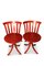 Swedish Red Lacquered Birch Slat Back Dining Chair by Jan Hallberg & Sune Formel for Edsbyverken, 1967 5