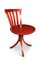 Swedish Red Lacquered Birch Slat Back Dining Chair by Jan Hallberg & Sune Formel for Edsbyverken, 1967, Image 6