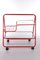 Vintage Red Metal Trolley or Bar Cart, 1970s, Image 10