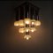 Pendant Chandelier With Lights in Satin Glass, Italy, 1970s 15