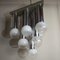 Pendant Chandelier With Lights in Satin Glass, Italy, 1970s, Image 7