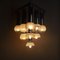 Pendant Chandelier With Lights in Satin Glass, Italy, 1970s 16