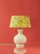 One-of-a-Kind Handcrafted White Vase Sakura Table Lamp from Vintage Royal Delft 1