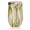 Vaso ovale Serenissima Oro avorio di Murano Glam, Immagine 1