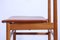 Silla de diseño con asiento de cuero marrón, años 50, Imagen 8
