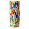 Stangenvase mit farbigen und silbernen Punkten von Murano Glam 1