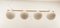 Brass Suspension with Glossy White Ball Glasses 10